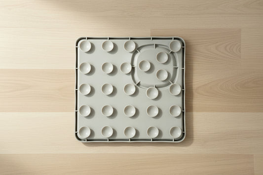 Silikon Schleckmatte mit Saugnäpfen